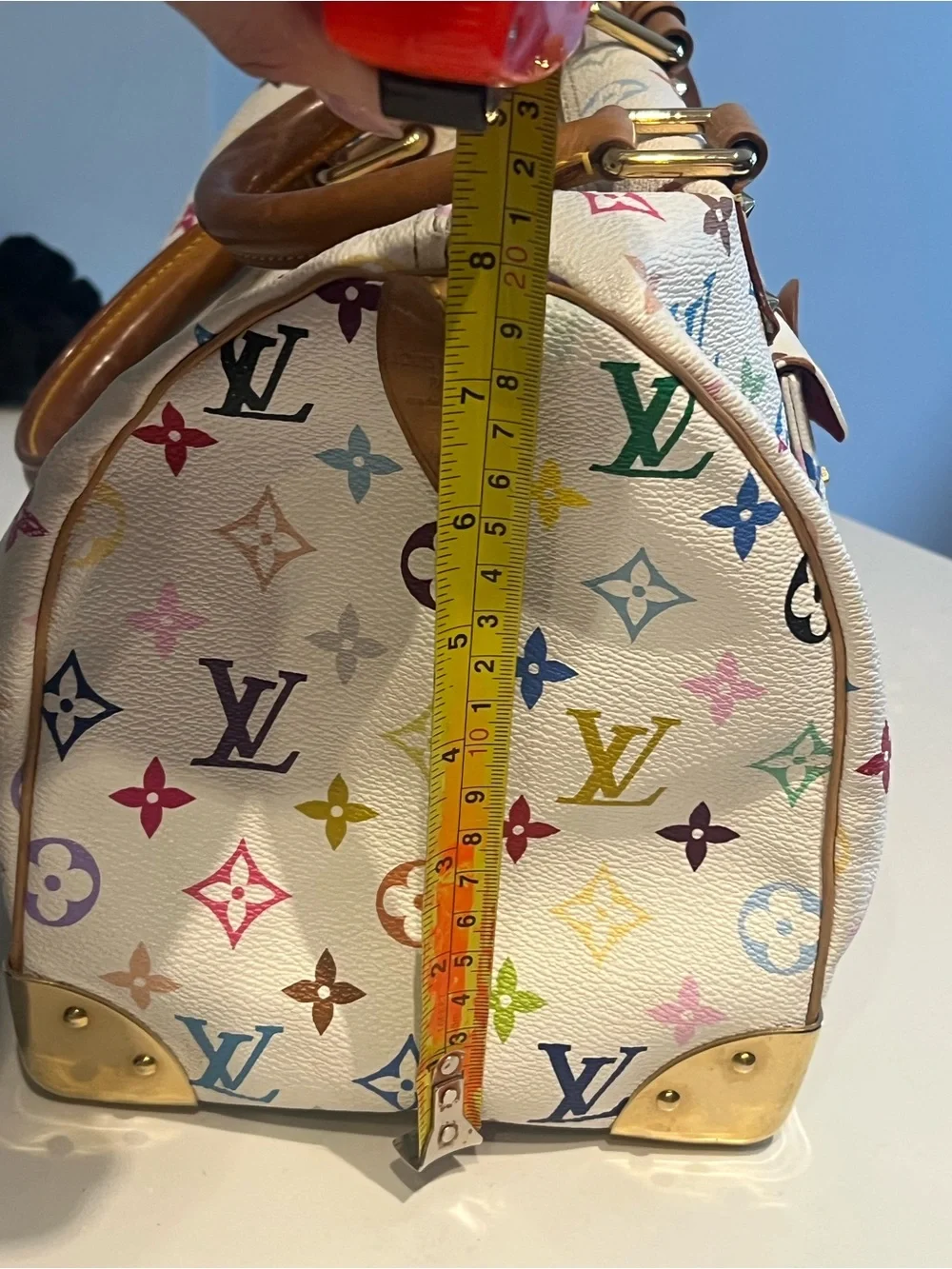 Louis Vuitton Speedy 30 White Multicolor Monogram - Picture 14 of 15